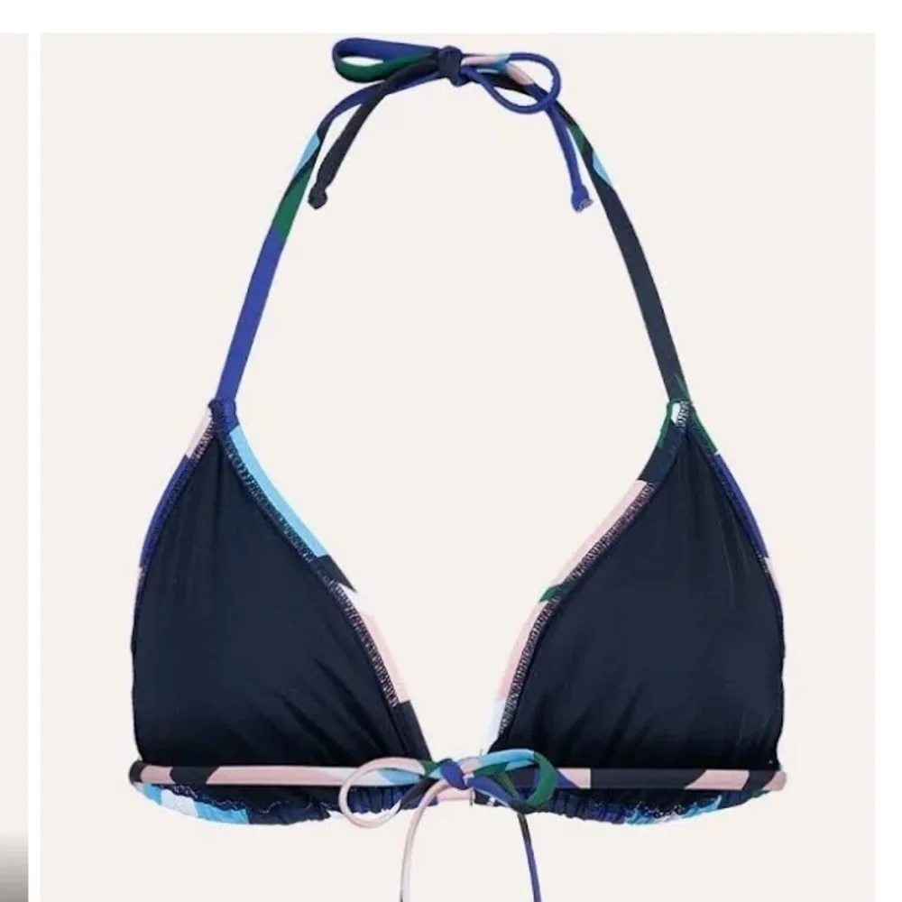 Lively Colorful Triangle Bikini Top